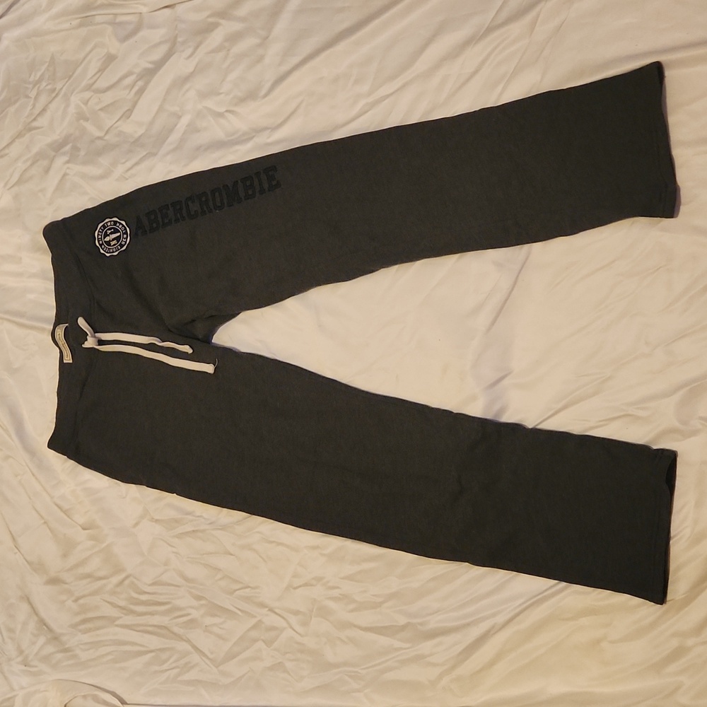 Abercrombie, M, Heather Dark Gray Sweatpants